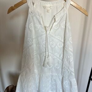 Adelyn Rae White Lace Blouse